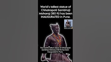 World’s tallest statue of Sambhaji Maharaj in Pune #pune #sambhajimaharaj #maharastra #maratha #modi
