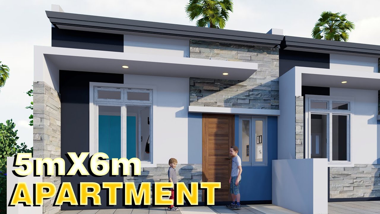 4 Door Apartment w/ Loft 5x6m PLAN Walk Through House tour