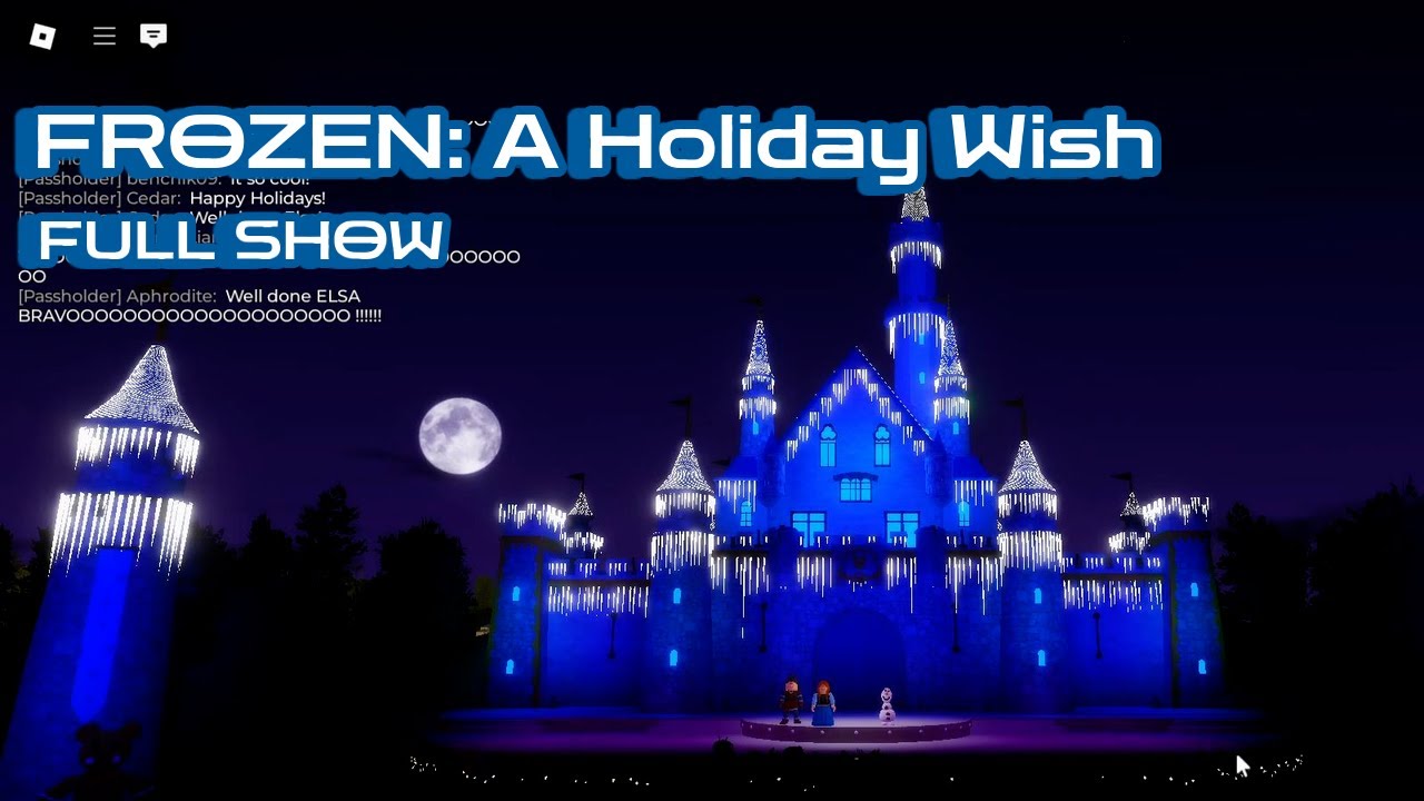 NEW Frozen A Holiday Wish: The First LIVE Performance (FULL SHOW) | Disneyland Wales