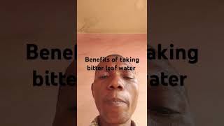 Benefits of taking bitter leaf water