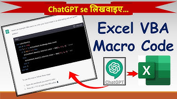 How to Use AI ChatGPT to Write Excel Macros | Create Macros with ChatGPT #chatgpt #chatgptexplained