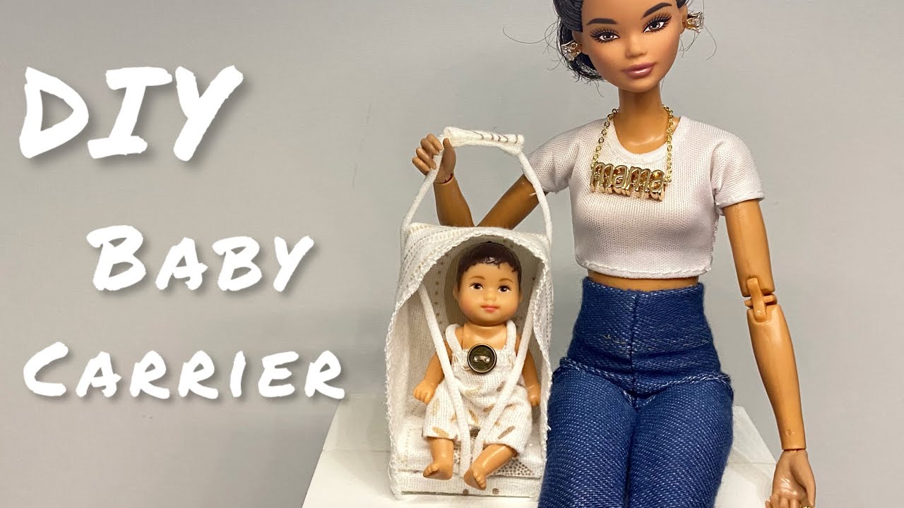 DIY Baby Carrier for Barbie Dolls - YouTube