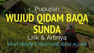 Wujud Qidam Baqa Dan Terjemah Sunda - Nadhom Sifat Wajib 20 dan Mustahil 20 Bagi Allah