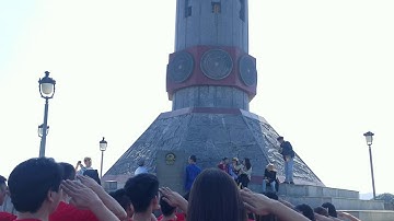 Hát Quốc ca tại cột cờ Lũng Cú (Huyện đoàn Thanh Trì)