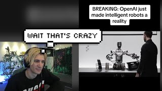 xQc reacts to OpenAI making Intelligent Robots a Reality