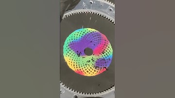 Beautiful rainbow colored circle.　#shorts #art #Rainbow #scratch #Spirograph