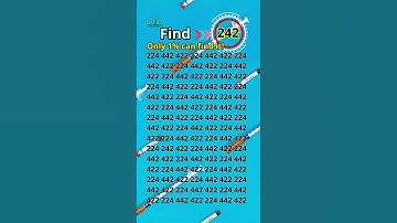 Eye Test Challenge: Can You Find the 242? #quizmeplztv #quiztime #quiz