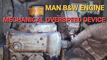 [SAFETY] Mechanical overspeed testing(MAN B&W Diesel Generator)#marineengineer #dieselengine #solas
