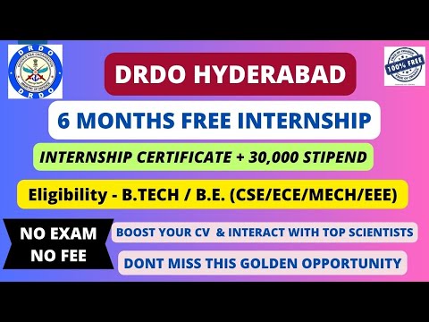 DRDO Hyderabad Internship