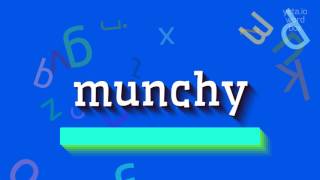 Munchy Nasil Deli̇r? How To Say Munchy?