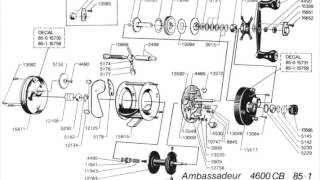 Ambassadeur 4600 RD 今江 本体と分解図 Ambassadeur 4600 RD 今江