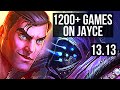 Jayce vs jax top  19m mastery 1200 games 513  kr grandmaster  1313