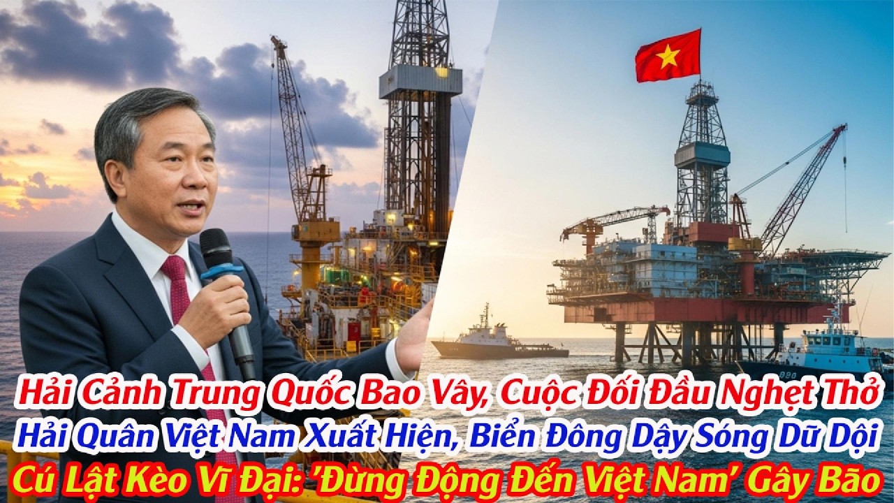 Kỳ Tích Biển Đông : Việt Nam Khai Thông Mỏ Khí 100 Tỷ Đô, Bất Chấp TQ Điều 20 Tàu Chiến Bao Vây