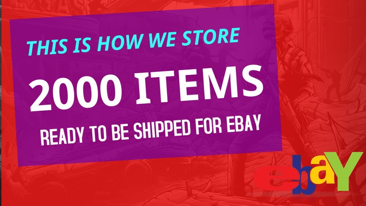 This is how we store 2000 items ready to be shipped for eBay ebay 