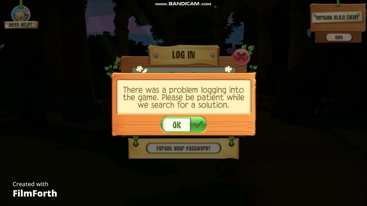 Animal Jam Help I can't Log into the game animaljamplaywild 