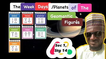 Sec 1, stg 14: week days/planets of the geomantic figures