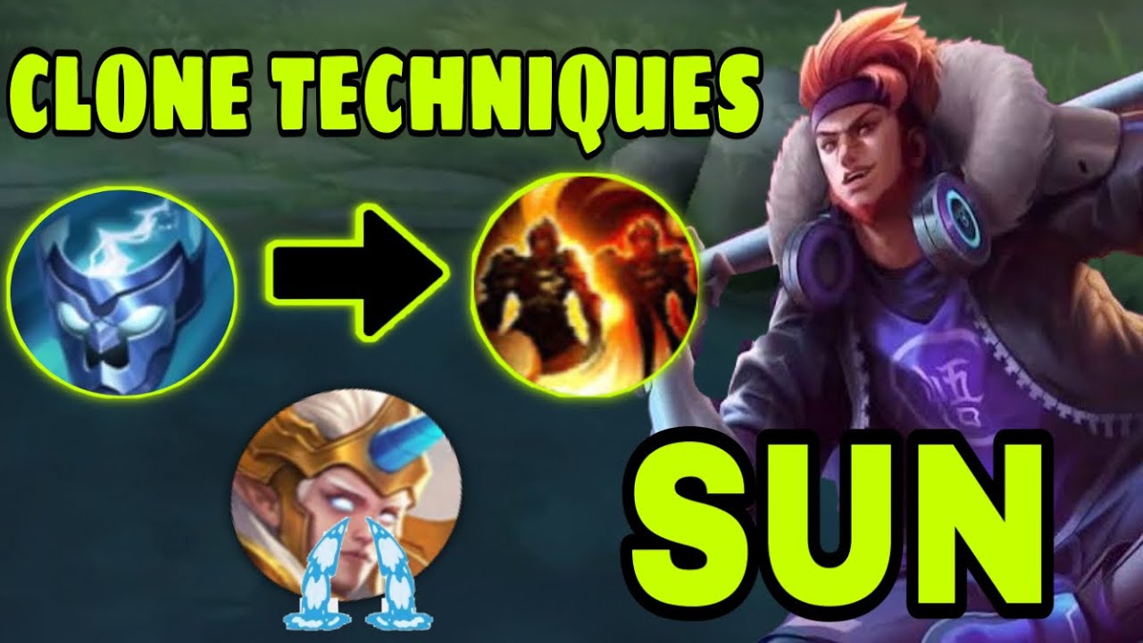 Awe Mask + Clone Techniques Sun Can Carry A Team.? (No Tank) - MLBB ...