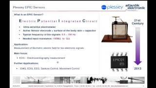 Webinar September 2013: Plessey EPIC Sensors (Part 1 of 2) English