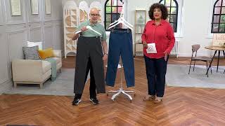 Denim & Co. Flat Front Back Pocket Straight Leg Pant on QVC