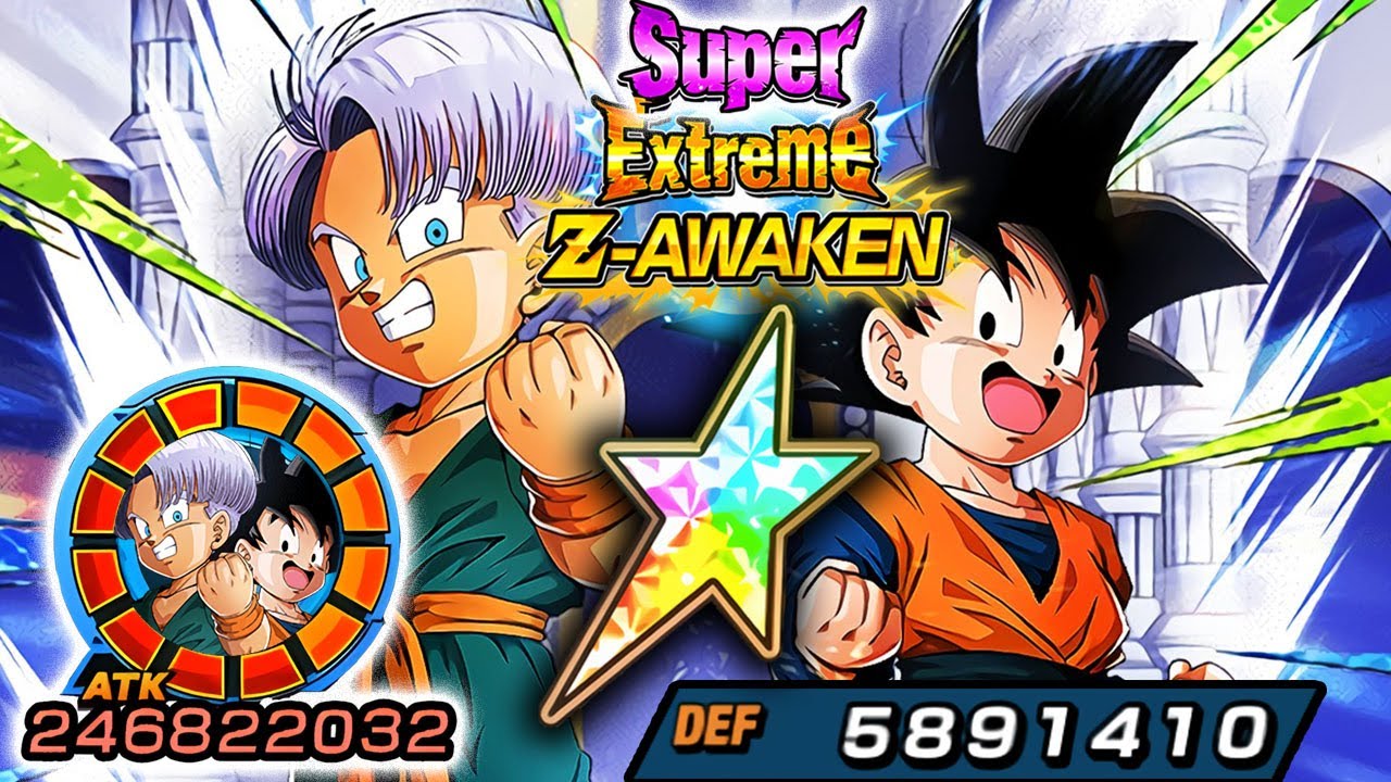100% SUPER EZA AGL LR TRUNKS & GOTEN LEVEL 10 LINKS!!! Dragon Ball Z Dokkan Battle