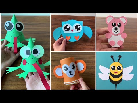 Easy Cute Animal Paper Crafts for Kids   Super Cool Paper Craft Activities for Kids