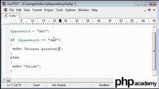If Statement Tutorial in Computer Programming (example PHP) [English]