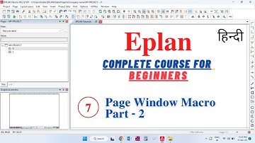 Eplan Page Window Macro 2 | Eplan Tutorial for Beginners in Hindi | Eplan Course in Hindi | Eplan