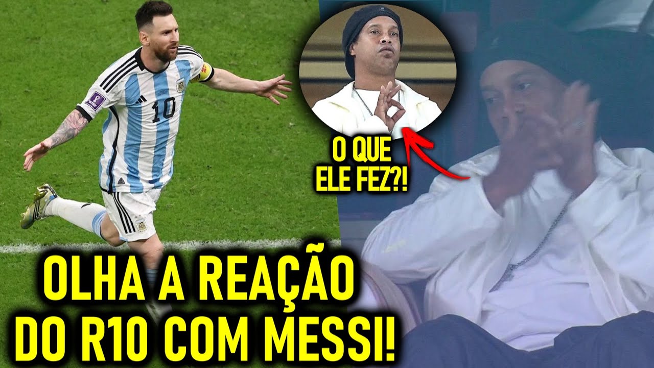 ASSIM REAGIU R10 a JOGADA INCRÍVEL MESSI e OLHA o que ELE FALOU! - YouTube