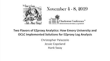Two Flavors of EZproxy Analytics