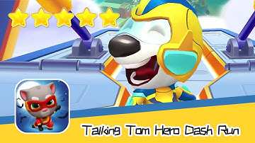Talking Tom Hero Dash Run Day155 Walkthrough Endless runner Save the world Recommend index five star