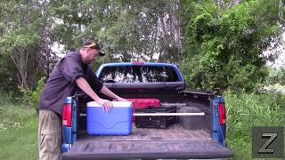 Inexpensive cargo bars (load locks) for your truck or SUV from your local dollar store or Walmart...