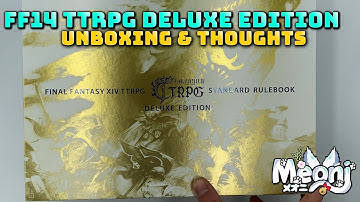 FFXIV: TTRPG Standard Rulebook Deluxe Edition Unboxing