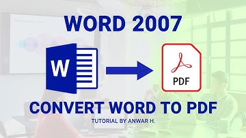 MS Word 2007 to PDF Bangla Tutorial | Word 2007 to PDF Converter | How To Save As PDF Office 2007.