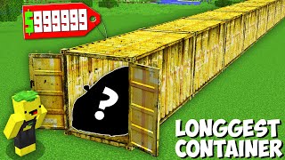 Why DID I BUY THIS SUPER LONGEST CONTAINER in Minecraft ? WHAT'S INSIDE THE CONTAINER ?