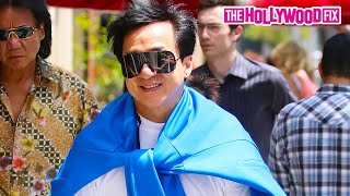 Jackie Chan Arrives In Beverly Hills To Meet Up With Chris Tucker To Discuss New Rush Hour 4 Movie