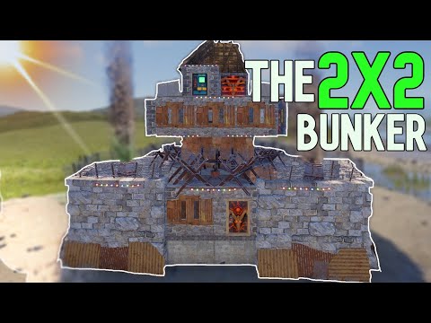 The HINDER 2x2 SOLO BUNKER Rust Base Design 2022