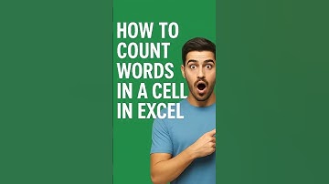 How to count words in a cell in excel 😎😜😜😎 #shorts