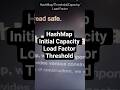HashMap : Initial Capacity, Load Factor, Threshold #shorts #java #hashmap #datastructures