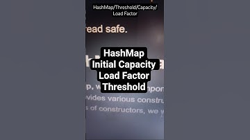 HashMap : Initial Capacity, Load Factor, Threshold #shorts #java #hashmap #datastructures