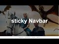 Cómo hacer una stickyNavbar usando html, css y javascript