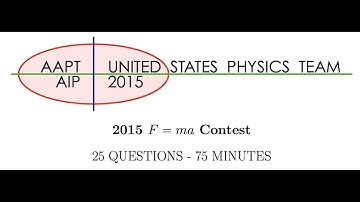 2015 F=ma exam video solution