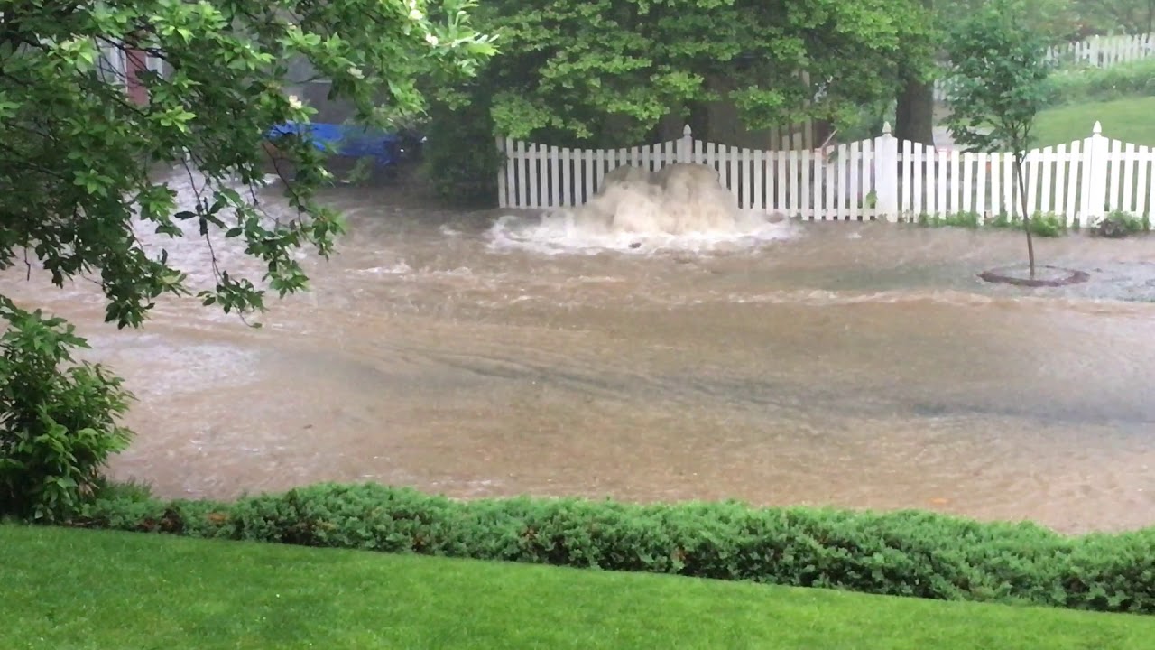Video Flooding at 19th Rd and Upton Arlington VA YouTube