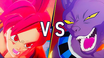 Goku vs Lord Beerus NO ITEMS MAX LEVEL 250 - Dragon Ball Z: Kakarot