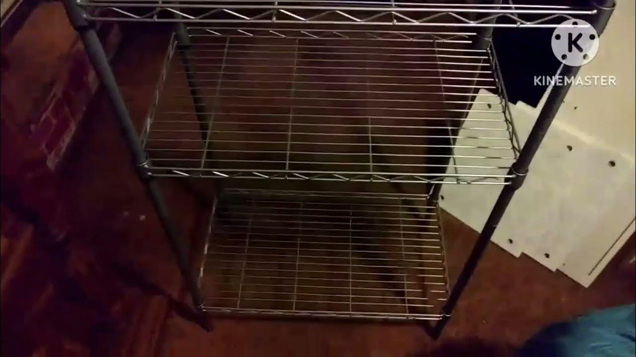 SINGAYE 5 Tier Adjustable Storage Shelf Metal Storage Rack Wire