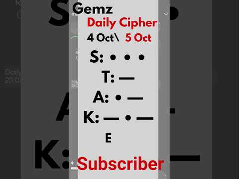 Gemz Daily Cipher