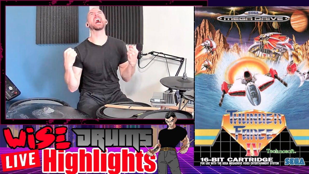 Drumming to Thunder Force IV - Metal Squad | WiseDrums LIVE Highlights