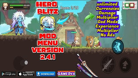 Hero Blitz Mod Menu v2.4.1 | Unlimited Money,God Mode,No Ads & More!