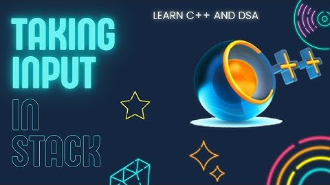 taking input in stack in C++ #programming #c++ #youtube #shorts