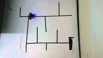 Robot Laberinto seguidor de linea (ruta larga) / Line follower Robot Maze (long route)