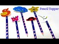 DIY Pencil Topper with glitter foam sheet II Back to School